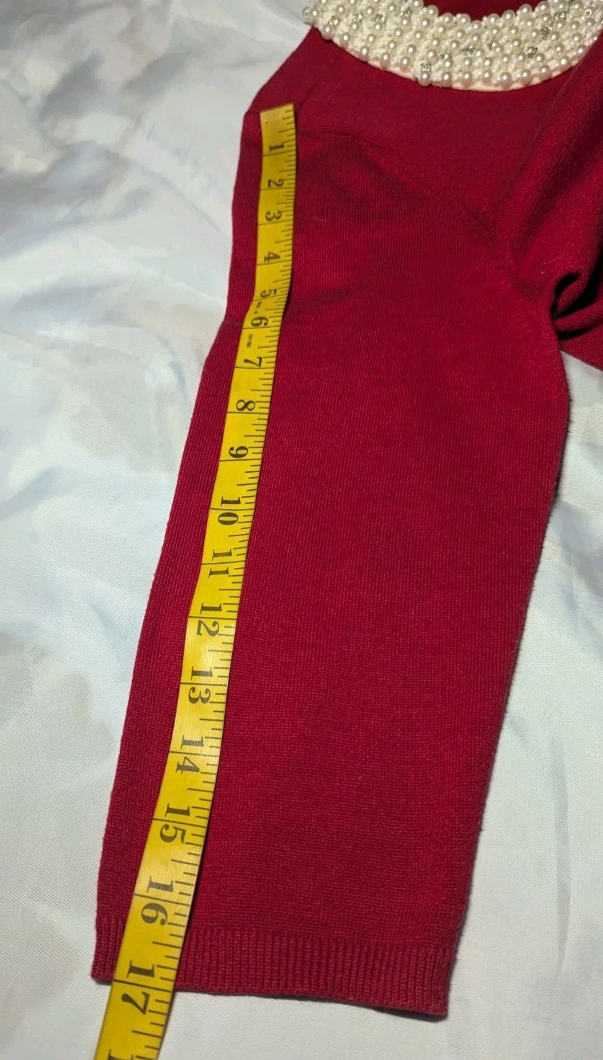 COVINGTON Rhinestone Button Up Sweater REMOVABLE … - image 13