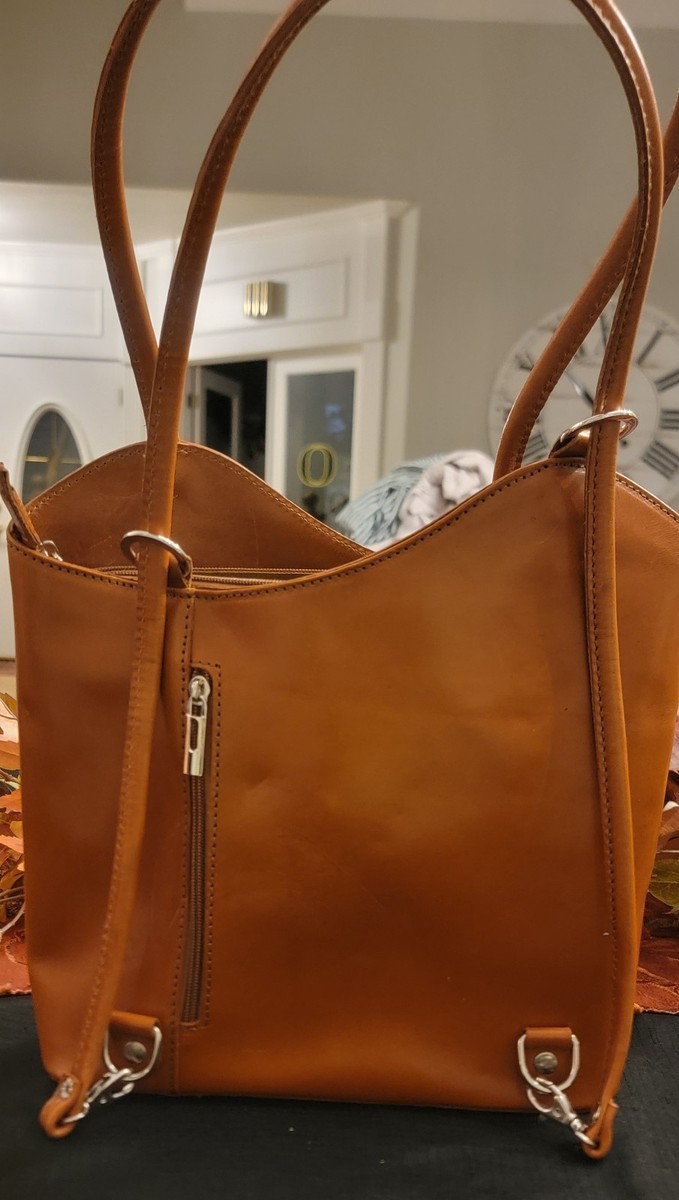 Vera Pelle Made In Italy Genuine Leather Brown Purse  display picture 1
