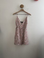 Reformation Thora Flora Mini Wrap Dress Size Large