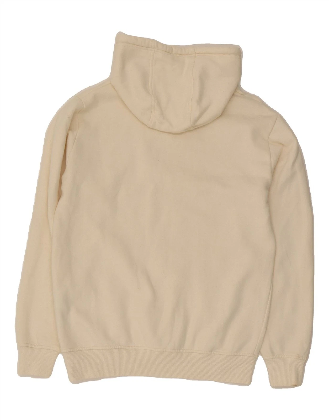 OFF WHITE Felpa con cappuccio ELLESSE donna grafica UK 12 media bianco sporco cotone OL05