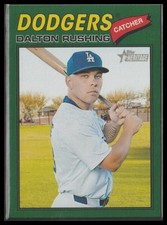 2026 Topps Heritage #246 Dalton Rushing Dark Green
