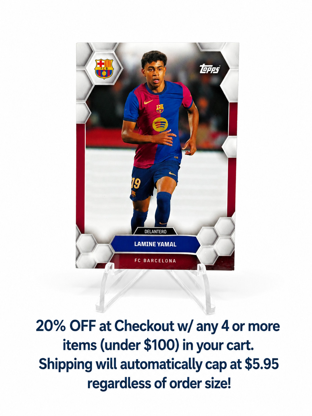 Lamine Yamal 2024-25 Topps Official FC Barcelona DELANTERO FAN SET SP #18 - STAR