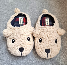 Kids Dearfoams Teddy Bear Slippers Size 9-10