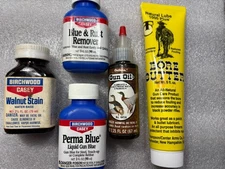 Gun Cleaning Acc.  Kit w/Walnut Stain, Gun Blue, Bore Butter, Oil & Rust Remover