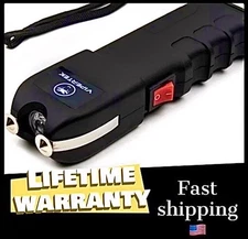 Genuine VIPERTEK VTS-989 Rechargeable Stun Gun 700 BV Heavy Duty with Holster