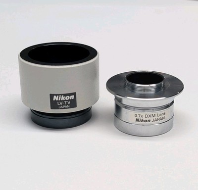 Nikon C-Mount Adapter LV-TV + 0.7 DXM Camera Photo Microscope 