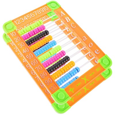 2pcs Kid Bildungsabakus Arithmetische Abacus Math Bildungszählspielzeug