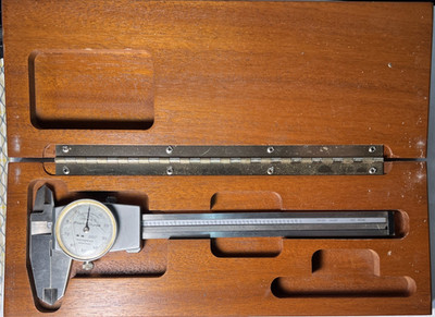 Brown & Sharpe No. 599-579-3 Machinists 6" Dial Caliper .001" Swiss W ...