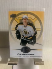 2023-24 Upper Deck Base P.J. Axelsson Boston Bruins Centennial #81