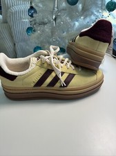 Adidas Originals Gazelle Bold Almost Yellow Maroon US SZ 9 Women's IF5937