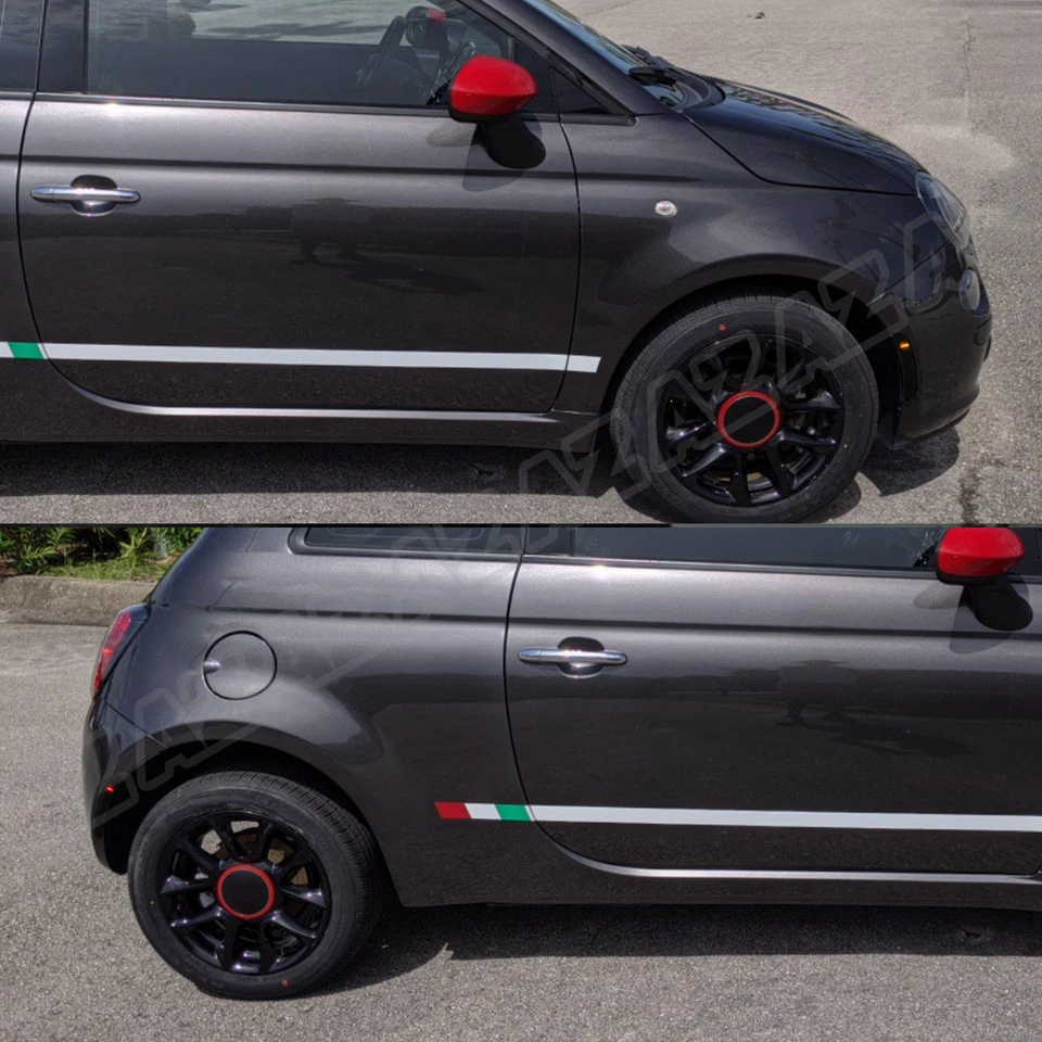 4PCS LED Front + Rear Side Marker Lamp Light smoked For Fiat 500 POP 2012-2019 - Изображение 3 из 4