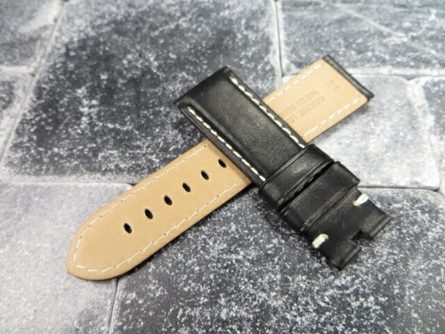 26mm Deployment Strap Calf Leather Watch Band for fits PANERAI Black Brown x1 - Picture 16 of 37