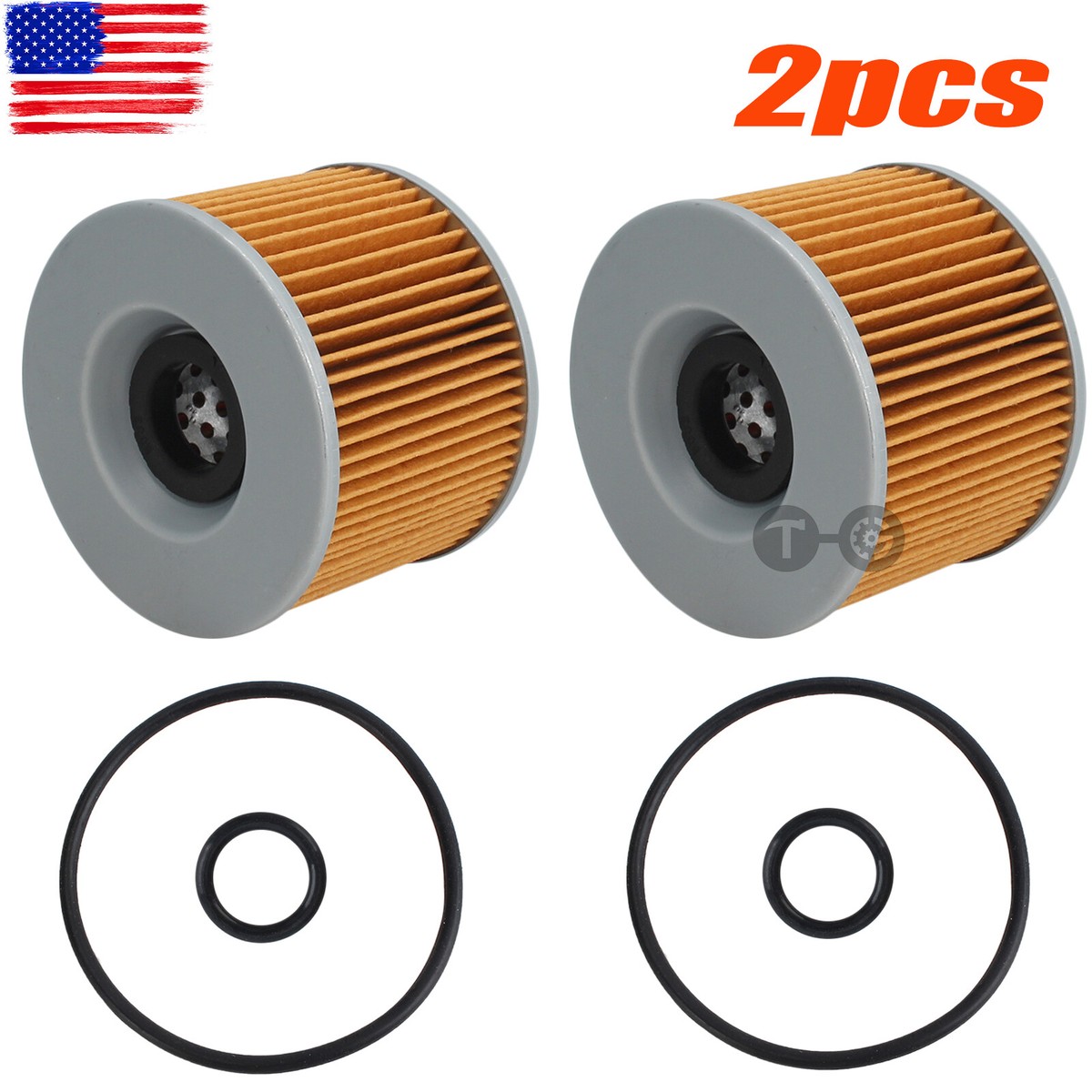2x Oil Filter / O-Rings For Honda CB350F CB400F CB500 HF401 2x Oil Filter / O-Rings For Honda CB350F CB400F CB500 HF401