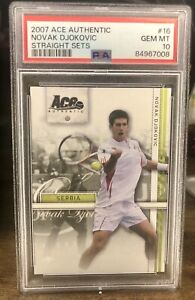 Novak Djokovic 2007 Ace Authentic Straight Sets #16 Base Novak Djokovic 2007 Ace Authentic Straight Sets #16 Base