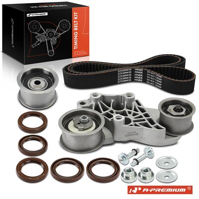 A-Premium 5x Timing Belt Kit for Cadillac CTS 03-04 Saab 9-5 99-03 Saturn L300