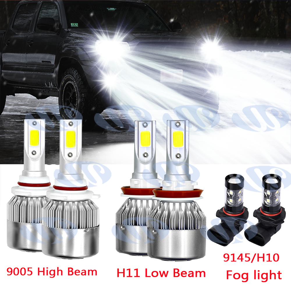 9005 h11 LED Headlight Hihg/Low Beam Bulbs Kit for Dodge Ram 1500 2500 2011-2018, Size: 9005 (High Beam) H11(Low Beam), White 9005 h11 LED Headlight Hihg/Low Beam Bulbs Kit for Dodge Ram 1500 2500 2011-2018, Size: 9005 (High Beam) H11(Low Beam), White