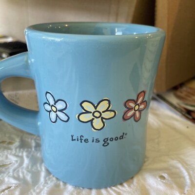 Life Is Good Diner Mug Do What You Like Like What You Do Blue
