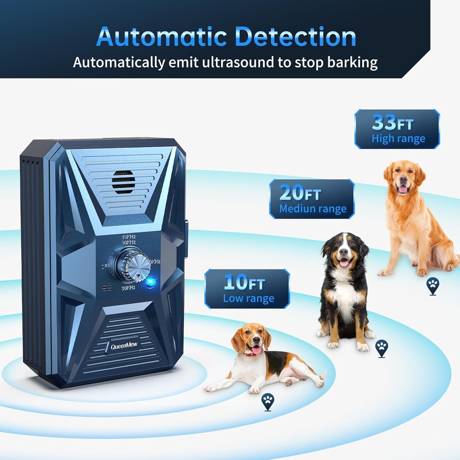 Dog Silencer Max Silencer MAX Anti Barking Device,33FT