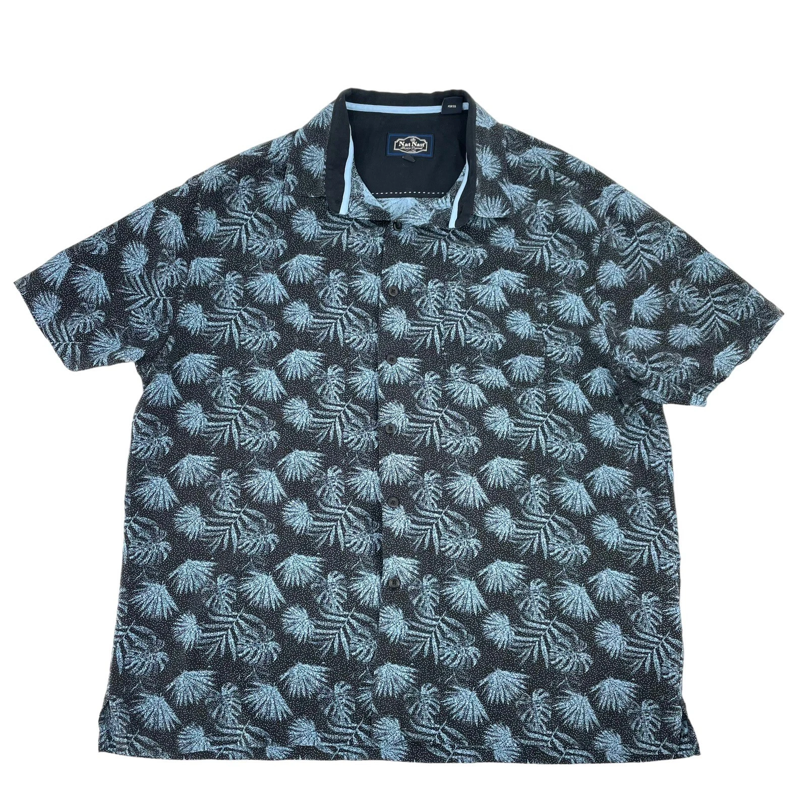 Nat Nast Silk Blend Tropical Palm Vacation Hawaiian Short Sleeve Shirt size XL
Opens in a new window