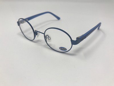 O!O Eyeglass Eschenbach Titan Flex 8300036 70 40-20-125 Blue Round Kids HC72