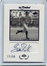 2004 Fleer InScribed - SCOTT PODSEDNIK - Purple Autograph  MILWAUKEE BREWERS /20