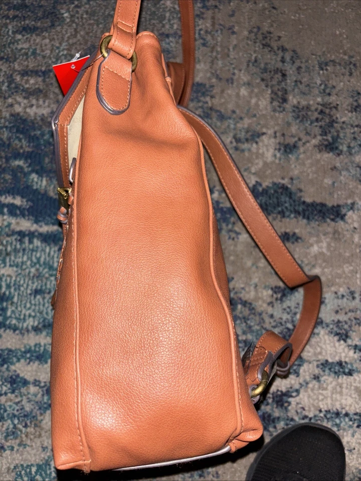 Rosetti Backpack Purse Brown Faux Leather Sling Or Regular Backpack NWT Mfr $89 - Image 3 of 4