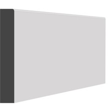 BULLNOSE SMALL MDF SKIRTING BOARD - 25MM - PRIMED / UNPRIMED