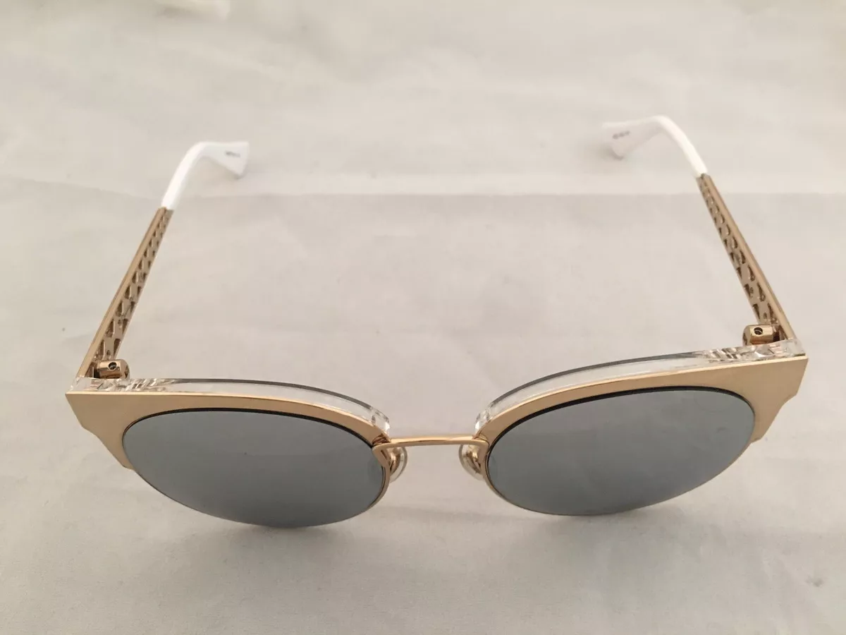 Christian Dior Dioramamini J5GDC 54 Gold/clear/white/Silver Mirrored Lenses 50mm