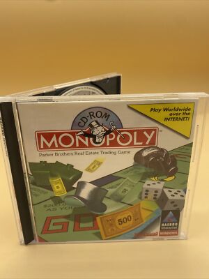 MONOPOLY PC GAME 1999 HASBRO  Windows Install CD ROM Westwood