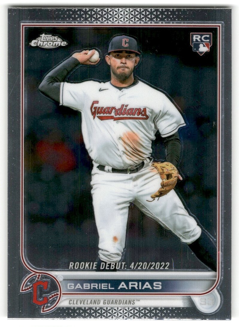 2022 Topps Chrome Update Gabriel Arias #USC14 RC Cleveland Guardians Baseball