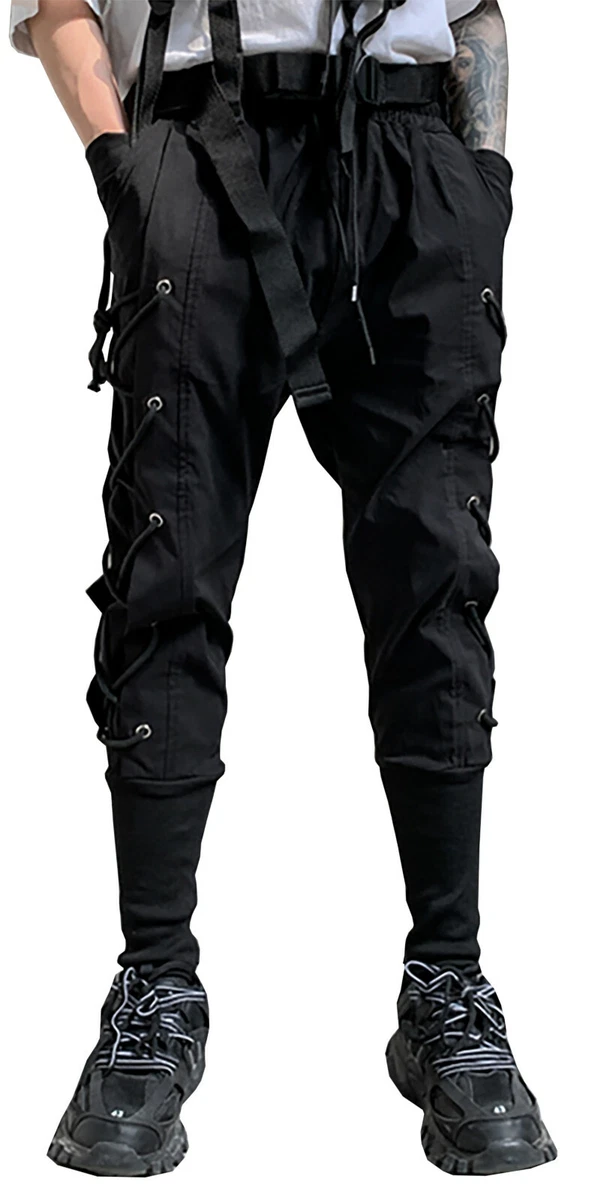 techwear pants black