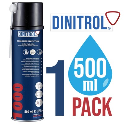 DINITROL 1000 Car Underbody Clear Transparent Beige Corrosion Protection SPRAY