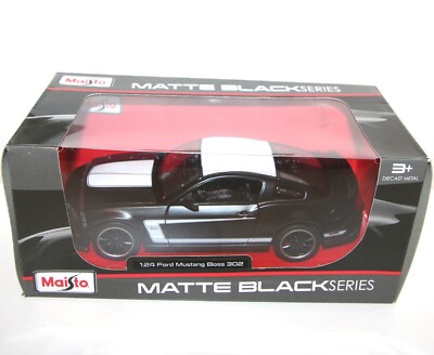 Maisto - FORD MUSTANG BOSS 302 (Matte Black) Model Scale 1:24