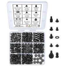 420pcs Computer Screws, Motherboard Standoffs and Screws Kit, Motherboard Scr...