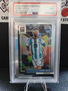 2022-23 Donruss Fifa Optic-Holo Lionel Messi #10 PSA 9