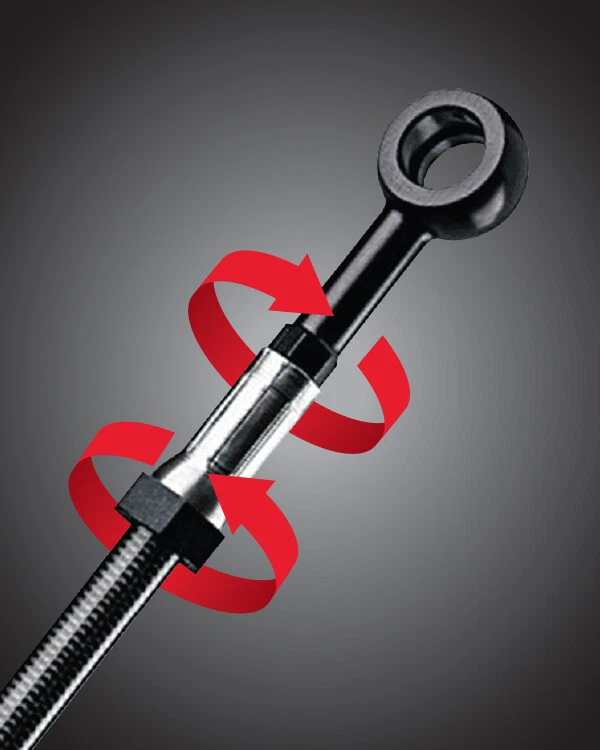 APRILIA 50 EXTREMA RS 1996-2001 FRONT & REAR BRAKE LINE KIT  G797 - Image 3 of 4