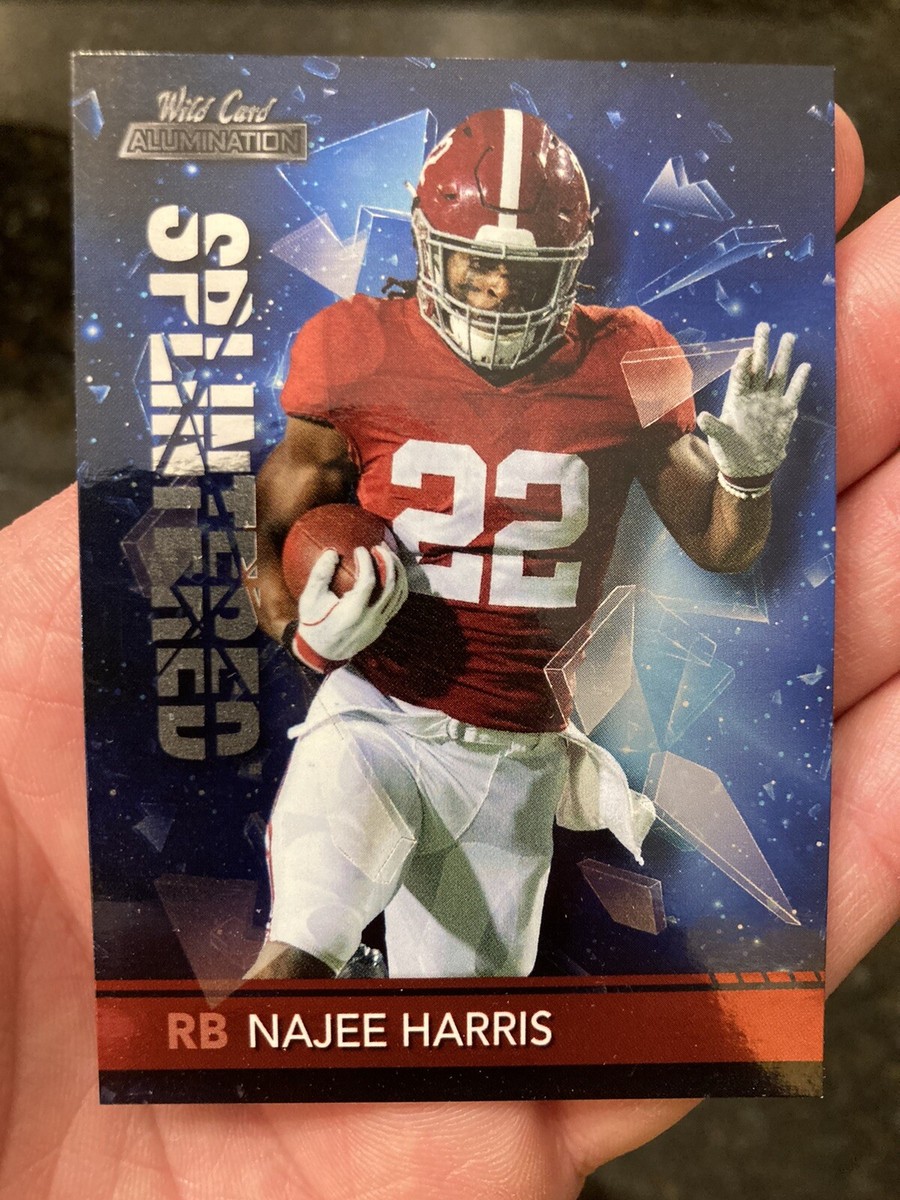 Najee Harris Rookie 2021 Wild Card Blue Alumination Splintered SP