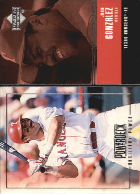 1999 Upper Deck PowerDeck Auxiliary #AUX15 Juan Gonzalez - NM-MT