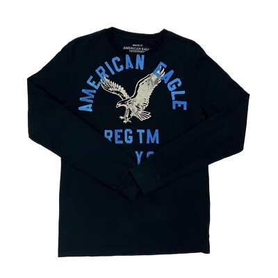 American Eagle Reg Tm New York Longsleeve Atheltic Fit Shirt (Small)