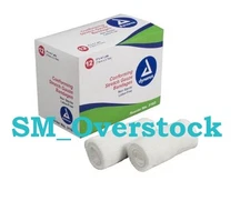 DYNAREX CONFORMING STRETCH GAUZE BANDAGE WRAPS 3" ROLL 3103 NON-STERILE 12 ROLLS