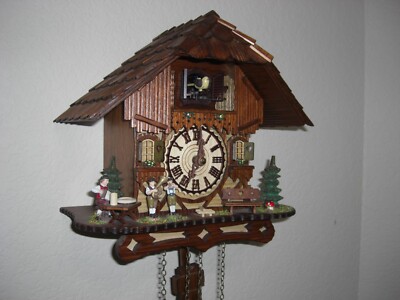 Käthe Wohlfahrt Hand Made Cuckoo Clock From Rothenburg Germany