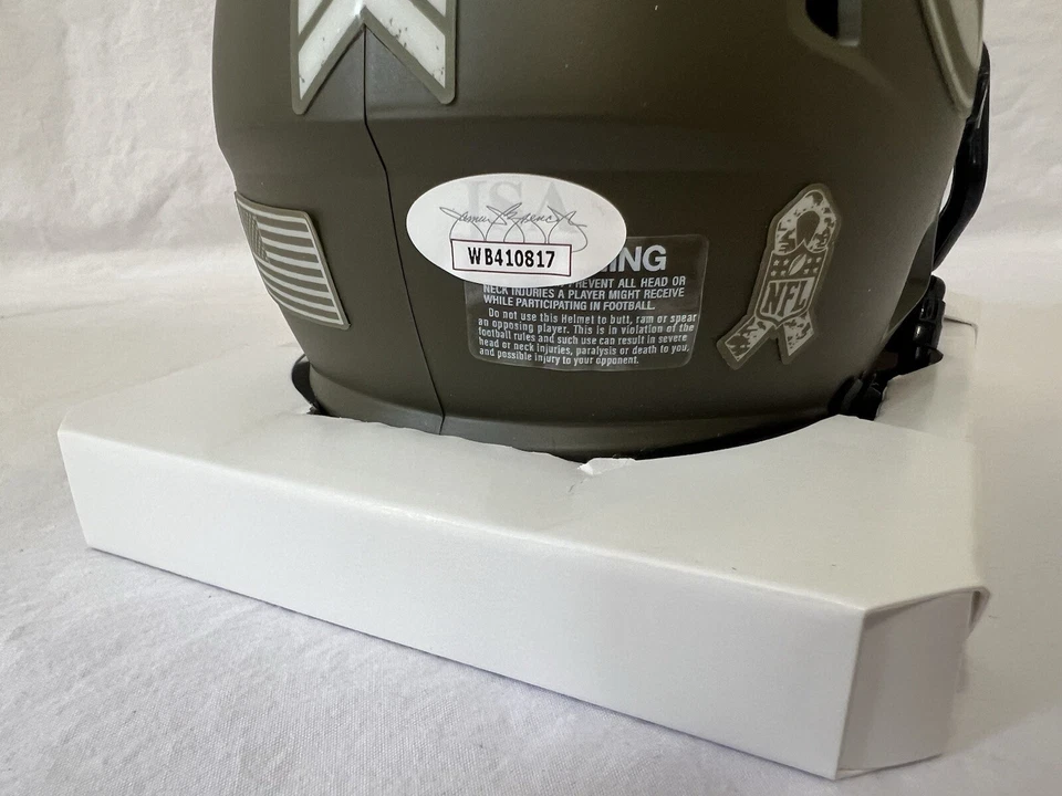 Jack Raphael Ham Jr. Pittsburgh Steelers Signed Auto Mini Helmet JSA COA-No Card - Image 2 of 4