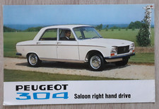 Peugeot 304 Saloon Brochure / Leaflet 1970