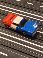 TYCO AMC JAVELIN T/A RED/WHITE/BLUE 3 SLOT CAR Tested  Runs