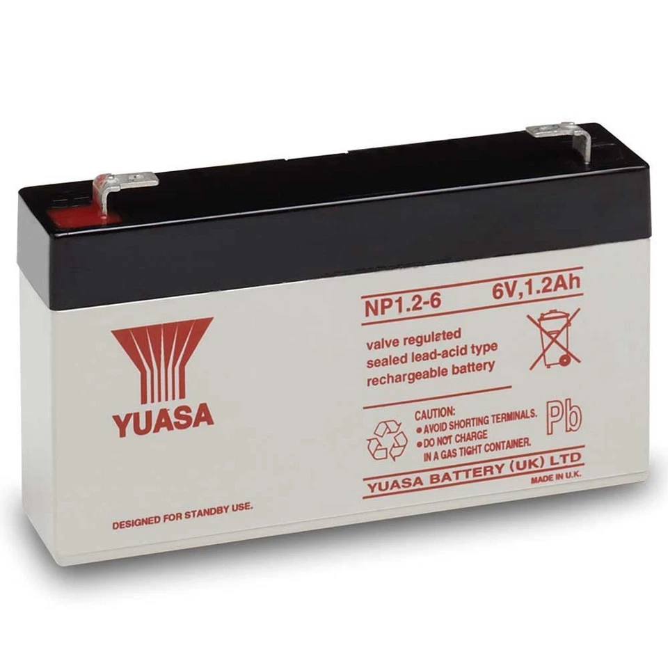 YUASA 6V 1.2ah Batteries Compatible for Response HW10 / SL3 SL5 SK3 SK5 - Image 2 of 4