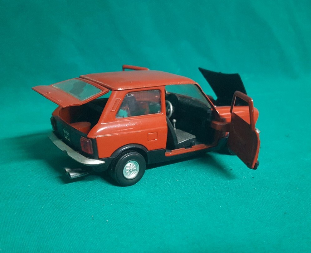 POLITOYS AUTOBIANCHI A 112 ABARTH S13 SCALA 1:25 VINTAGE '70 CONFEZIONE COMPLETA