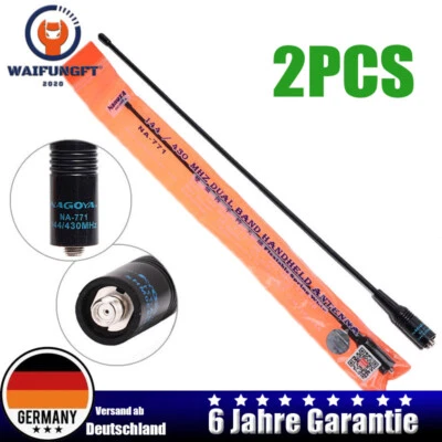 MARKENLOS 2PCS NA-771 SMA-Female 10W Dualband Antenne 38cm für Baofeng UV5R UV-ha Nagoya