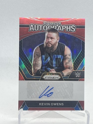 Kevin Owens 2022 Panini Prizm WWE Red Prizm Auto /99