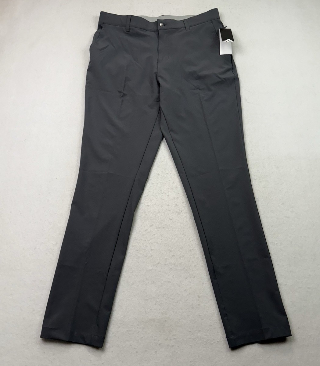 Adidas Men's Tapered Golf Pants Size 38x30 Gray Preppy Casual