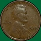 1933 Lincoln Wheat Cent Very Fine VF Coin #34993